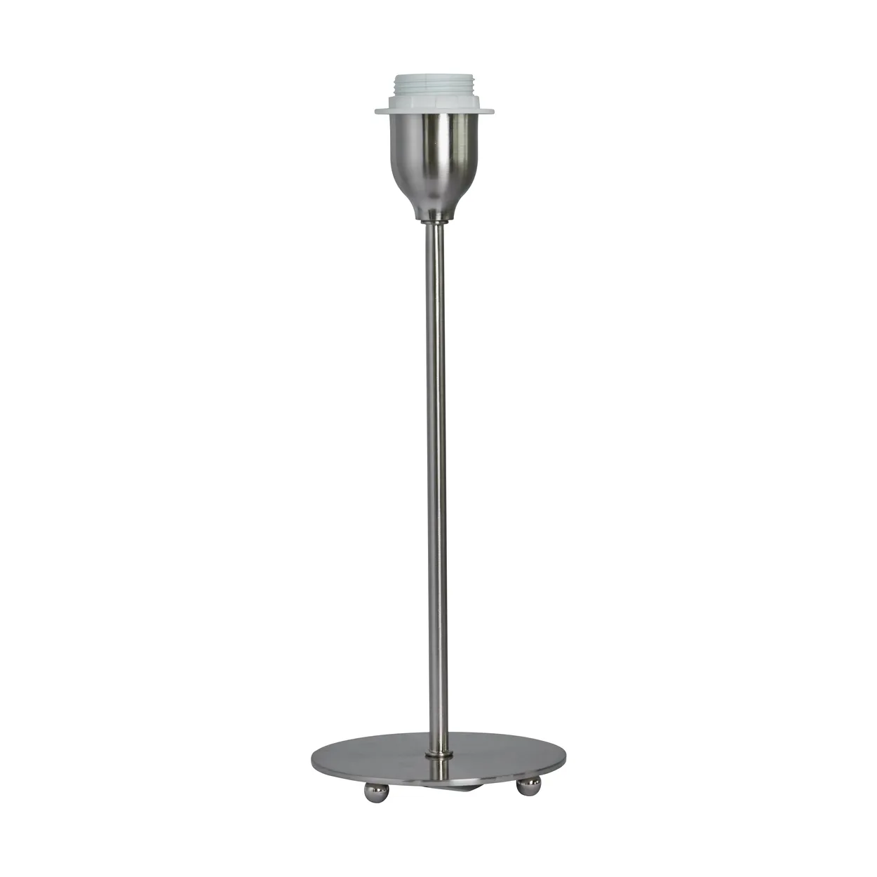 Watt & Veke Line 35 lamp base Matt chrome | Scandinavian Design | Lamp bases | Silver-coloured