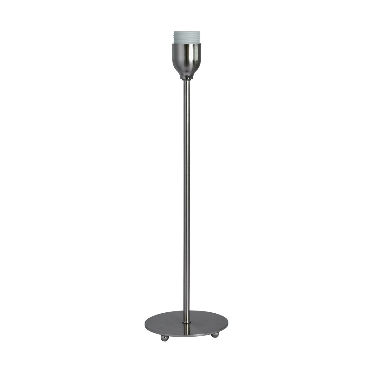 Watt & Veke Line 45 lamp base Matte chrome | Scandinavian Design | Lamp bases | Silver-coloured
