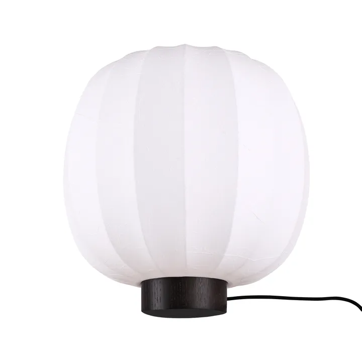 Lunari table lamp - White-Dark ash, Ø30x32 cm - Watt & Veke