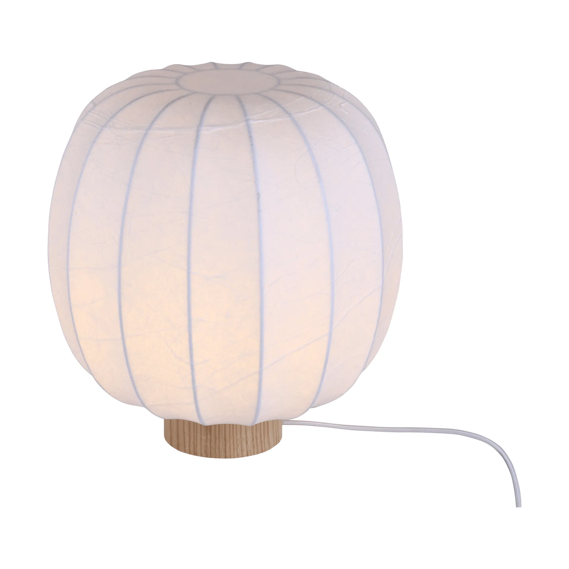 Lunari table lamp, White-Natural ash, Ø30x32 cm Watt & Veke