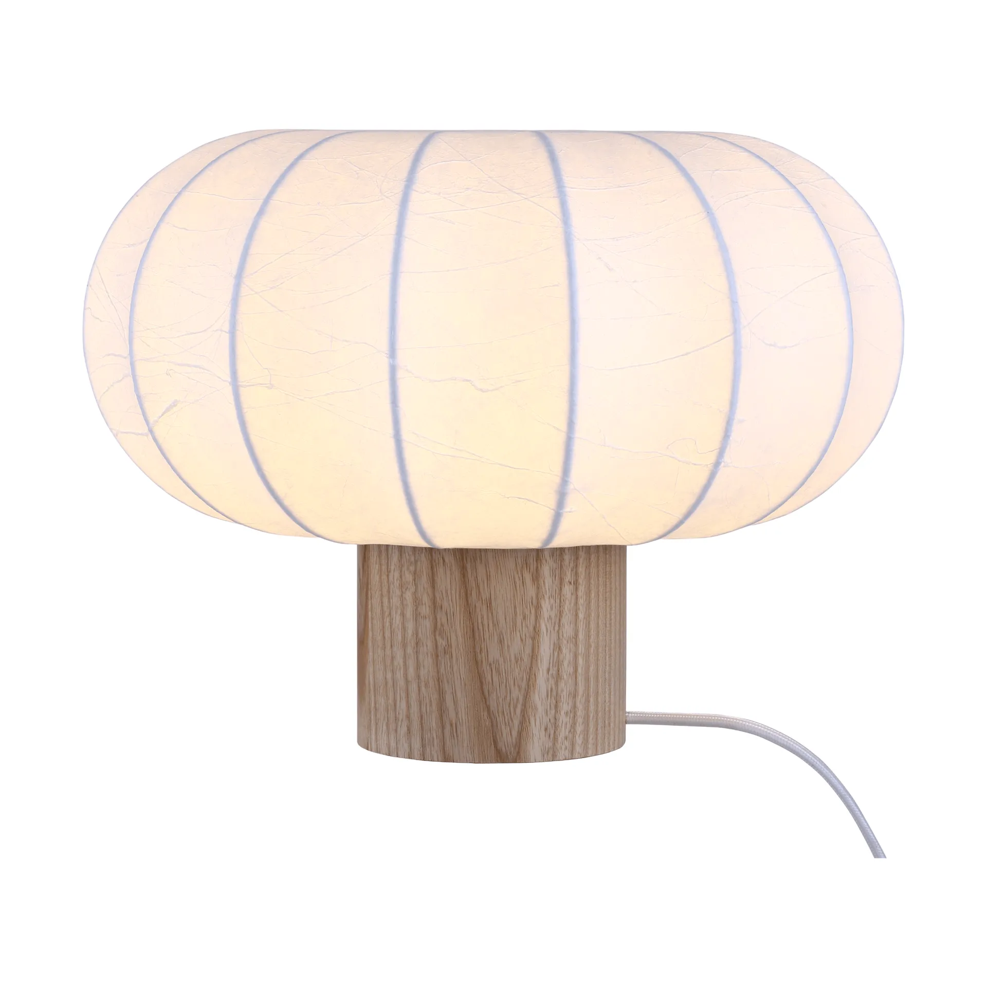 Lunari table lamp, White-Natural ash, Ø32x24 cm Watt & Veke