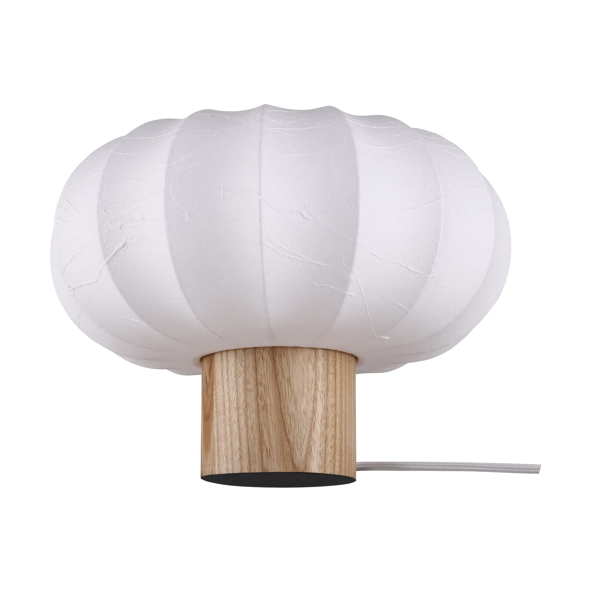 Lunari table lamp, White-Natural ash, Ø32x24 cm Watt & Veke
