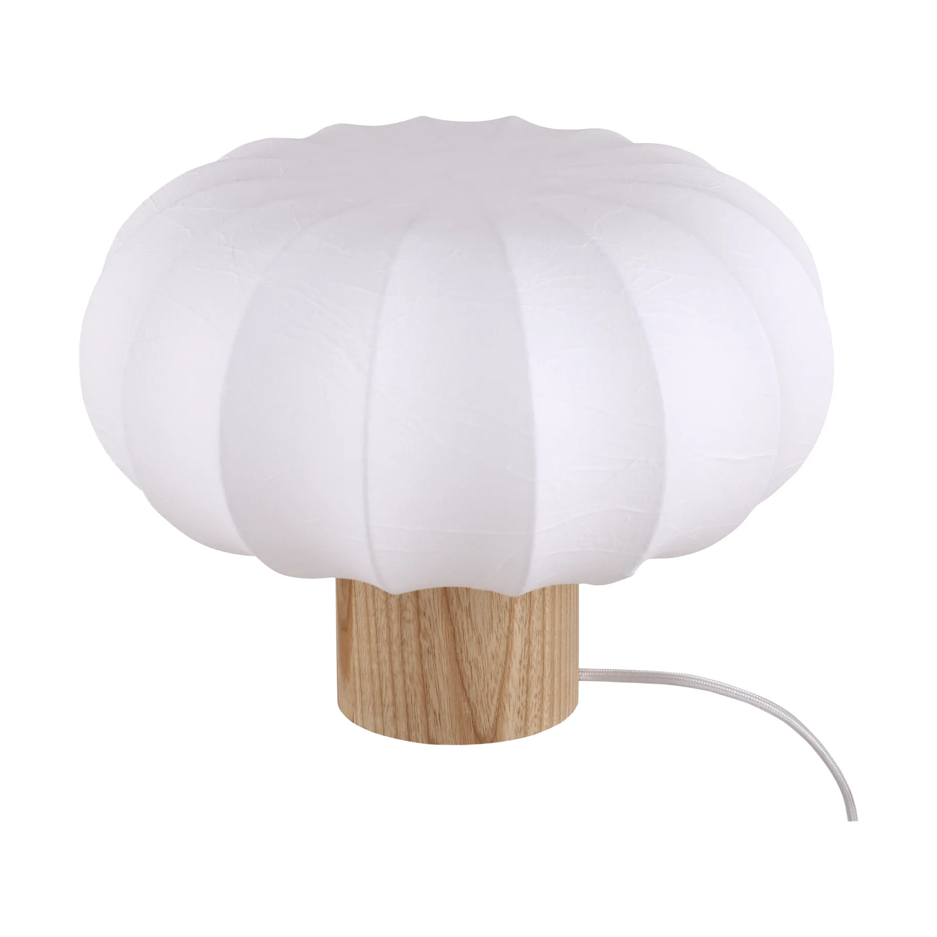 Lunari table lamp, White-Natural ash, Ø32x24 cm Watt & Veke