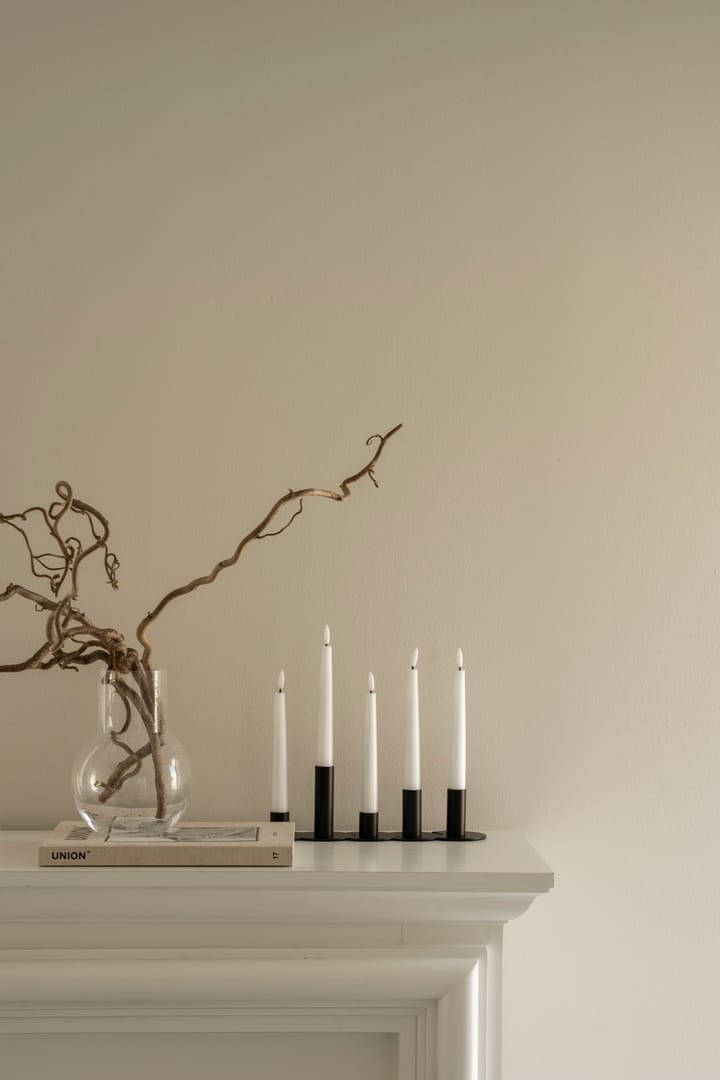 Lykke combinable candle sticks incl. 5 pcs LED-light - Black - Watt & Veke