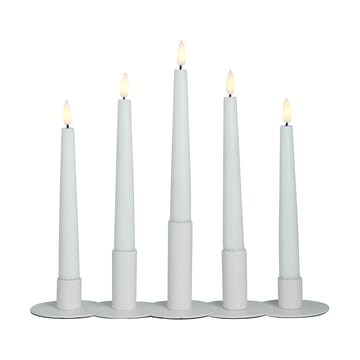 Lykke combinable candle sticks incl. 5 pcs LED-light - White - Watt & Veke