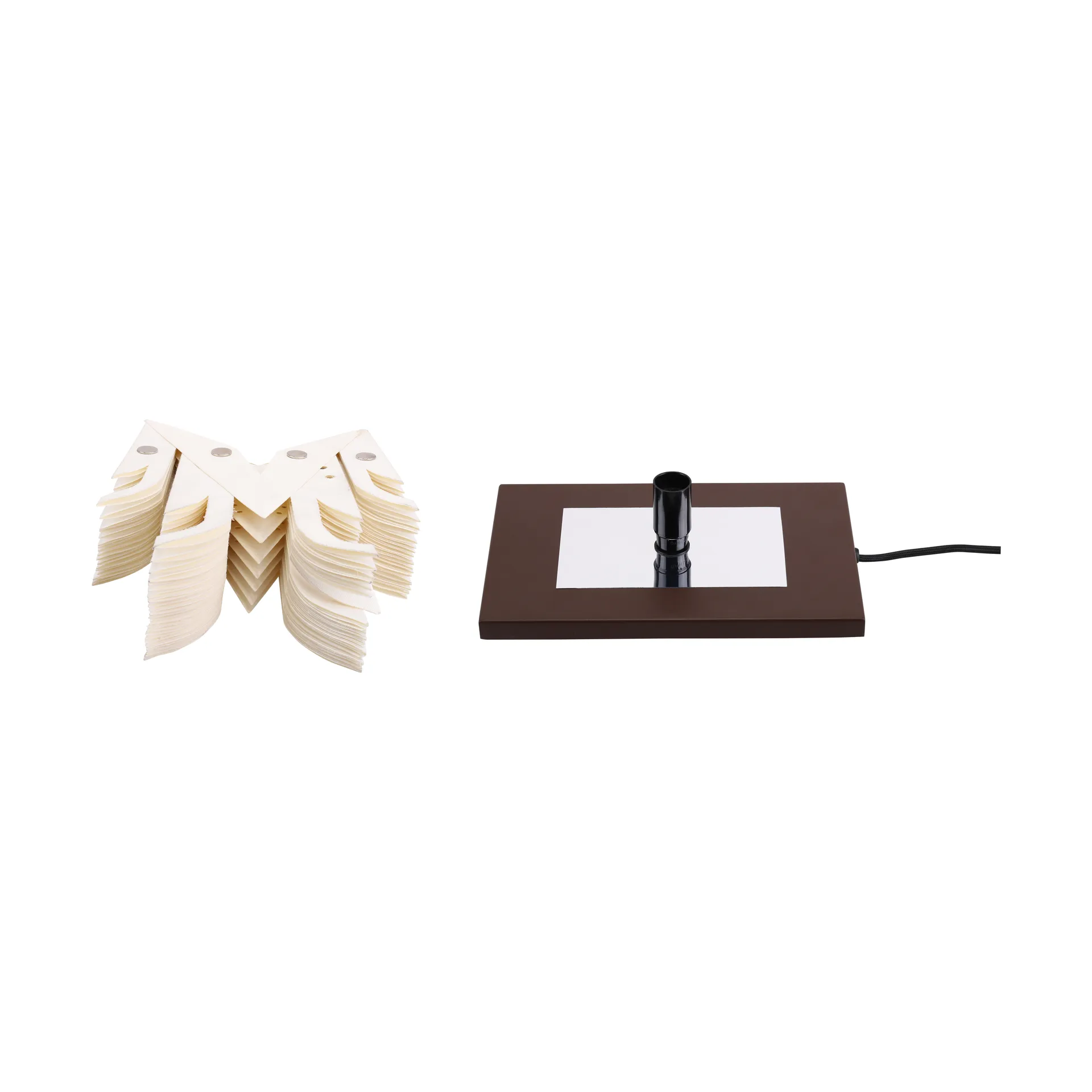Mazza Clara table star, White-coffee Watt & Veke