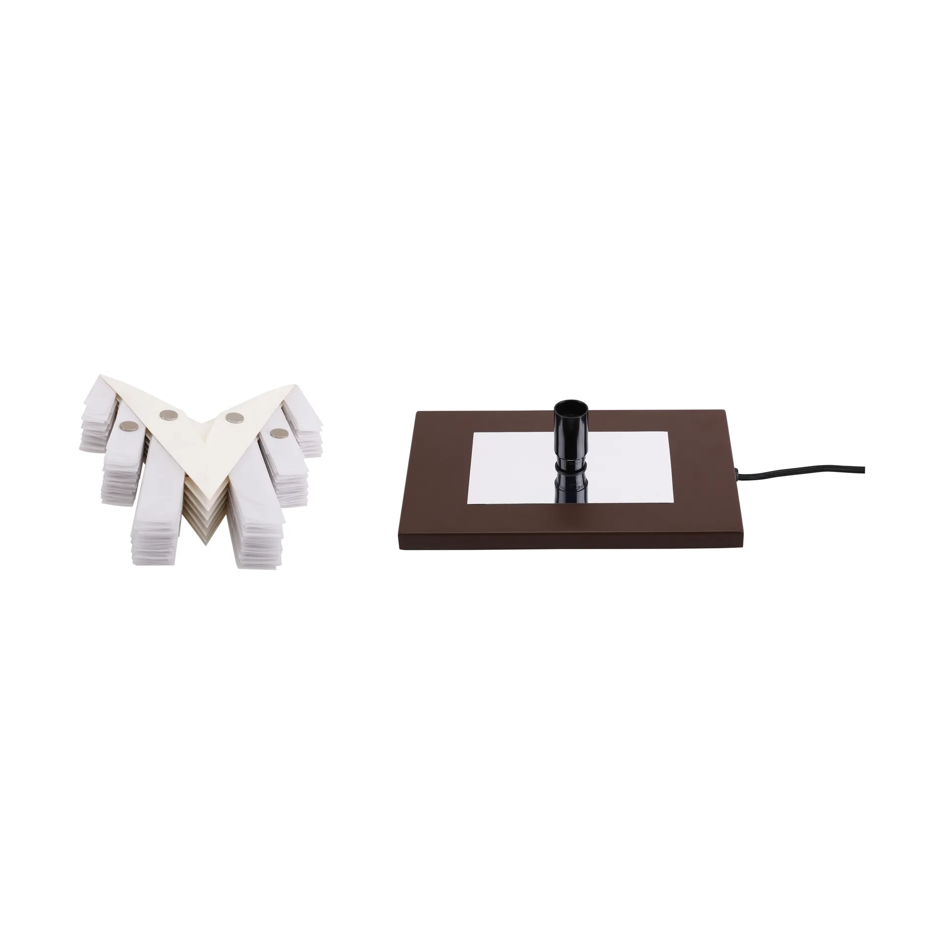 Mezza Snow Flower table star, White-coffee Watt & Veke
