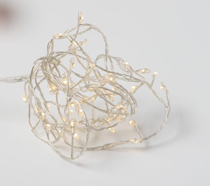 Micro Twisted string lights batttery 48 LED - Silver - Watt & Veke