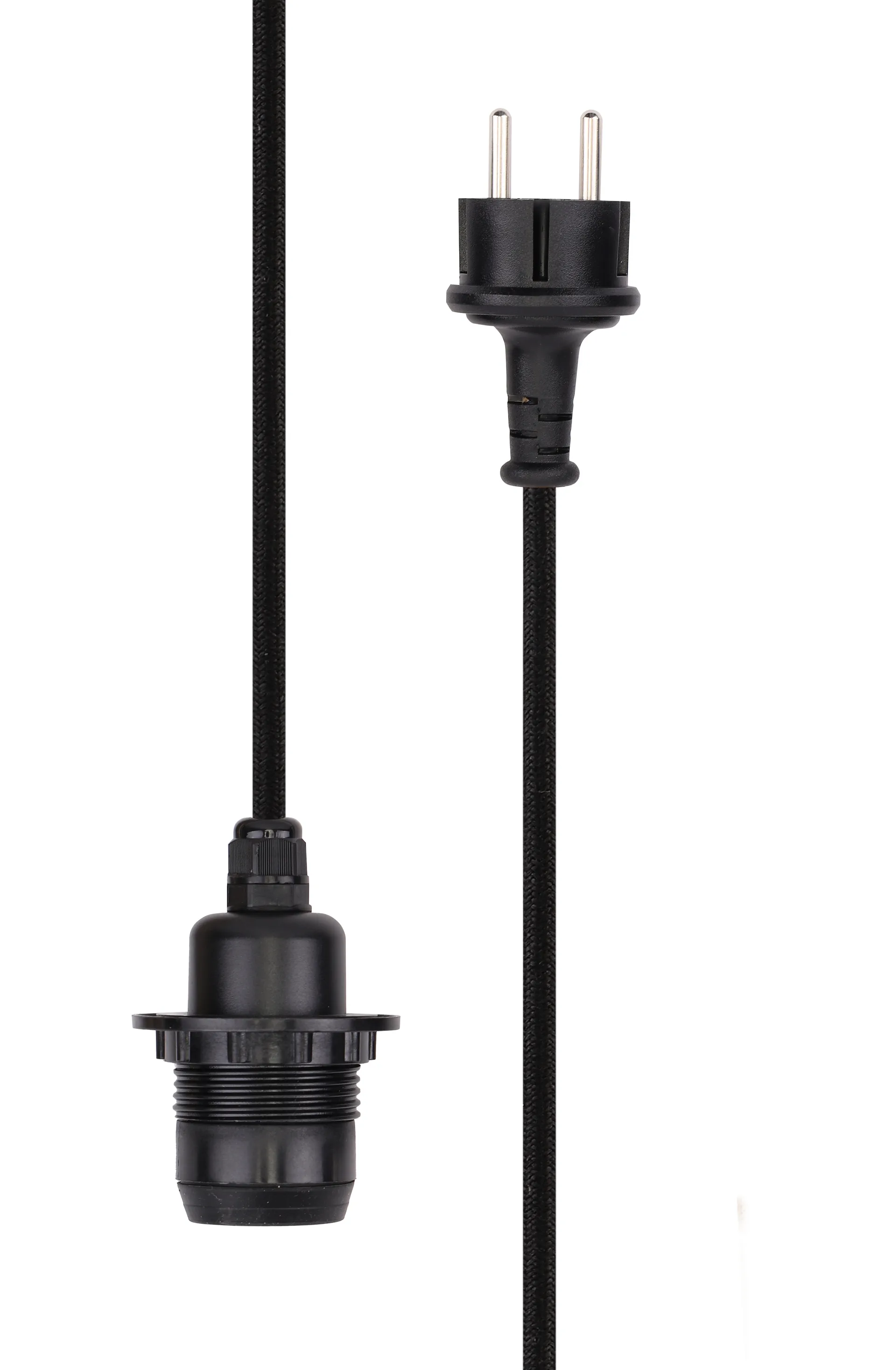 Outdoor cable set, Black, 500 cm, E27 Watt & Veke