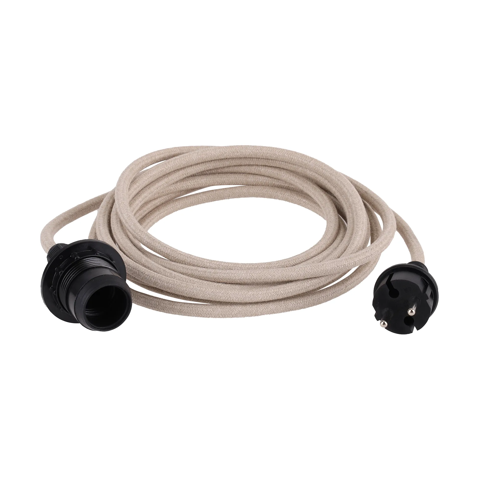 Outdoor cable set, Natural, 500 cm, E27 Watt & Veke