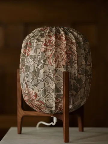 Prisma table lamp - Dark ash-Honeysuckle beige, Ø27x42 cm - Watt & Veke