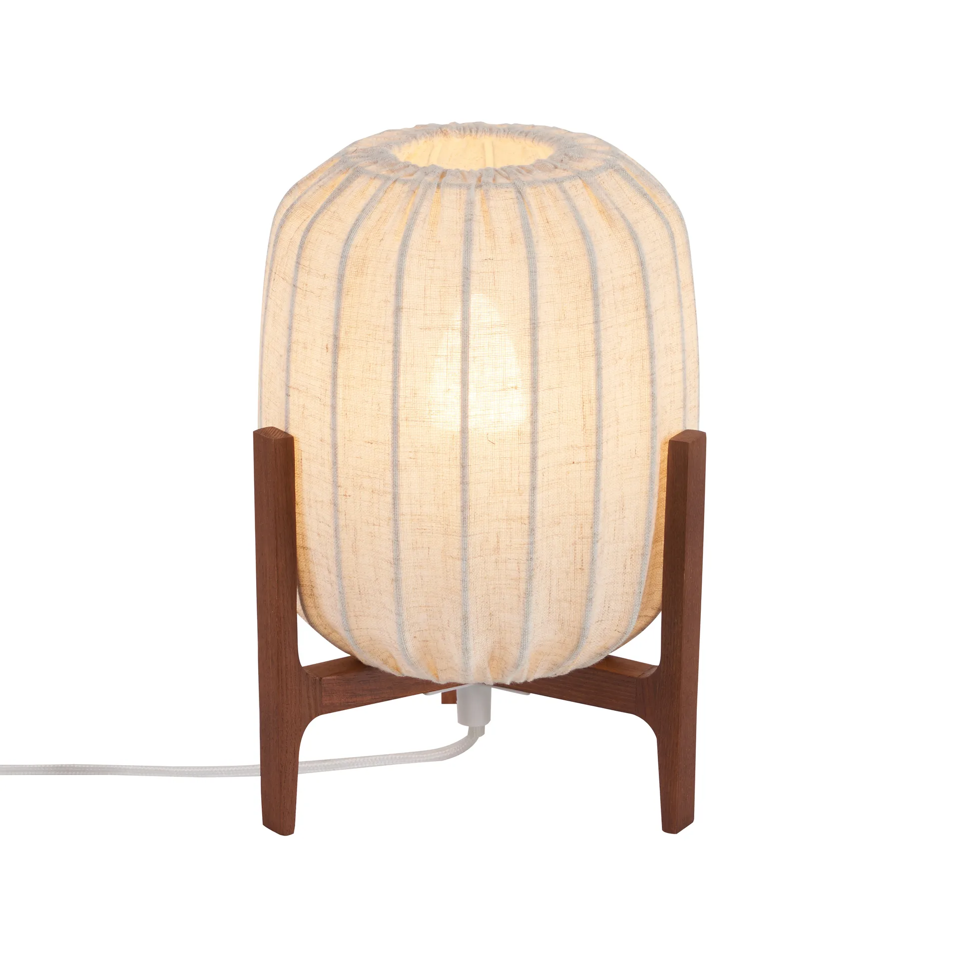 Prisma table lamp, Dark ash-Natural, Mini Ø16x24.3 cm Watt & Veke