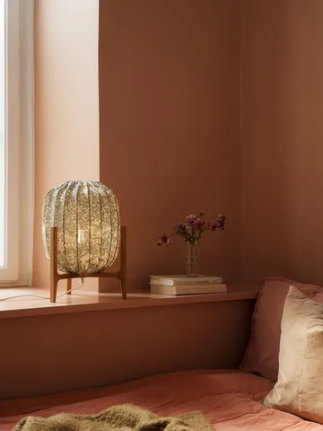 Prisma table lamp - Oak-African marigold green, Ø27x42 cm - Watt & Veke