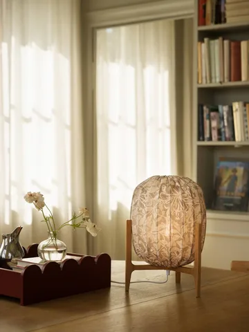 Prisma table lamp - Oak-Honeysuckle beige, Ø27x42 cm - Watt & Veke