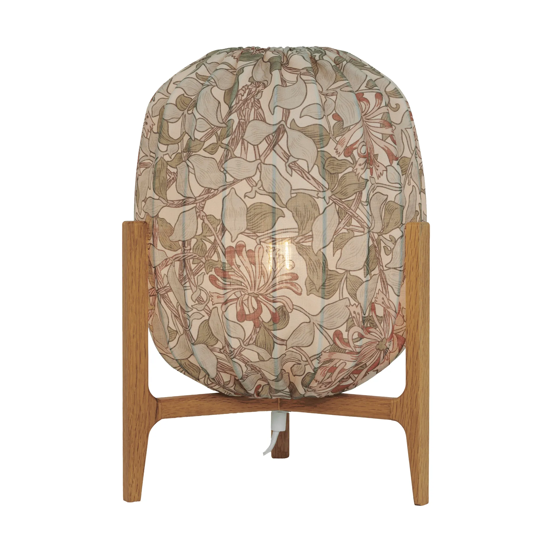 Prisma table lamp, Oak-Honeysuckle blush, Ø27x42 cm Watt & Veke