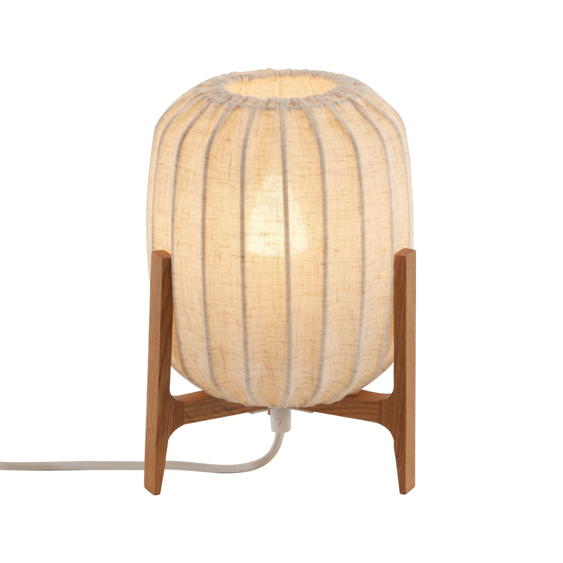 Prisma table lamp, Oak-Natural, Mini Ø16x24.3 cm Watt & Veke