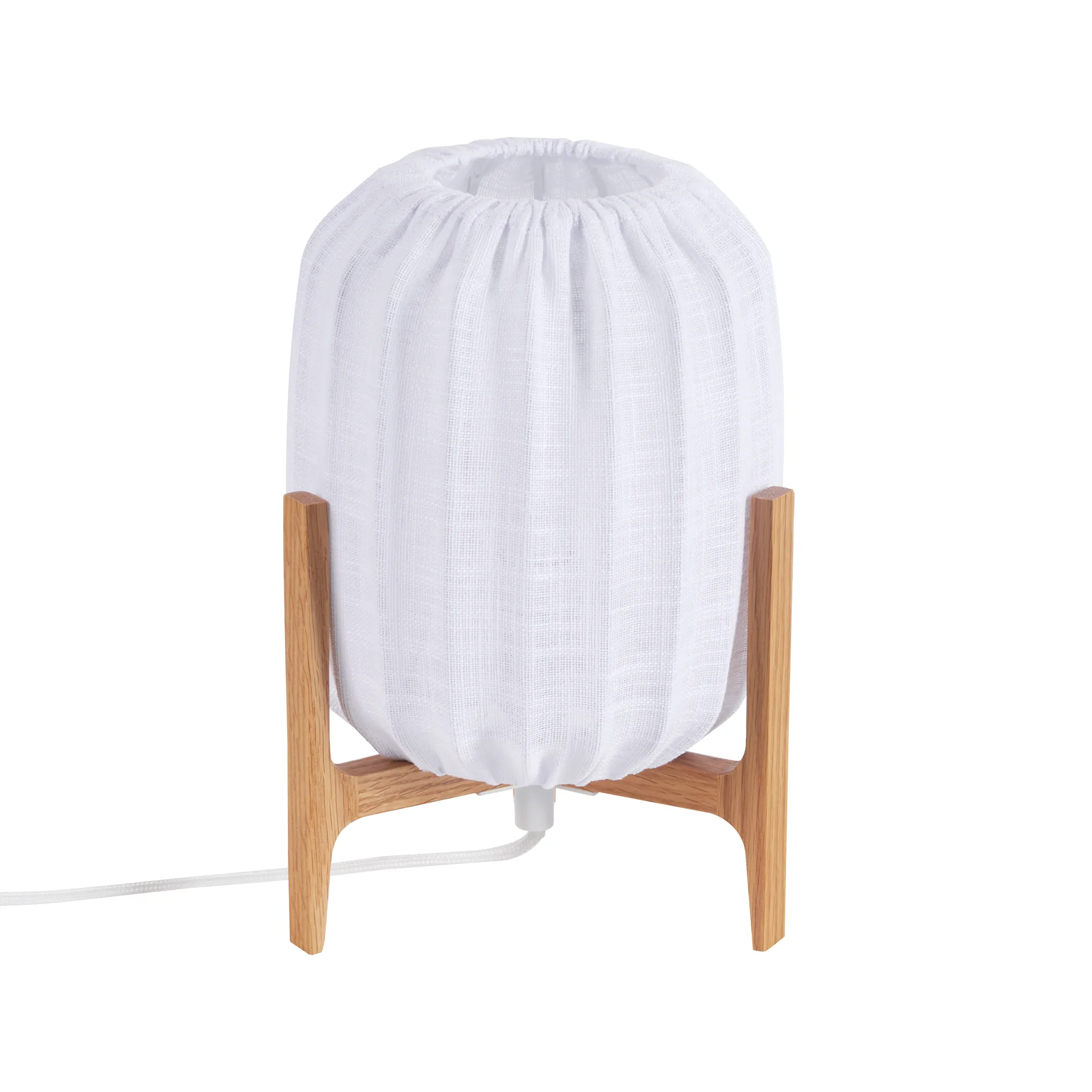 Prisma table lamp, Oak-White, Mini Ø16x24.3 cm Watt & Veke