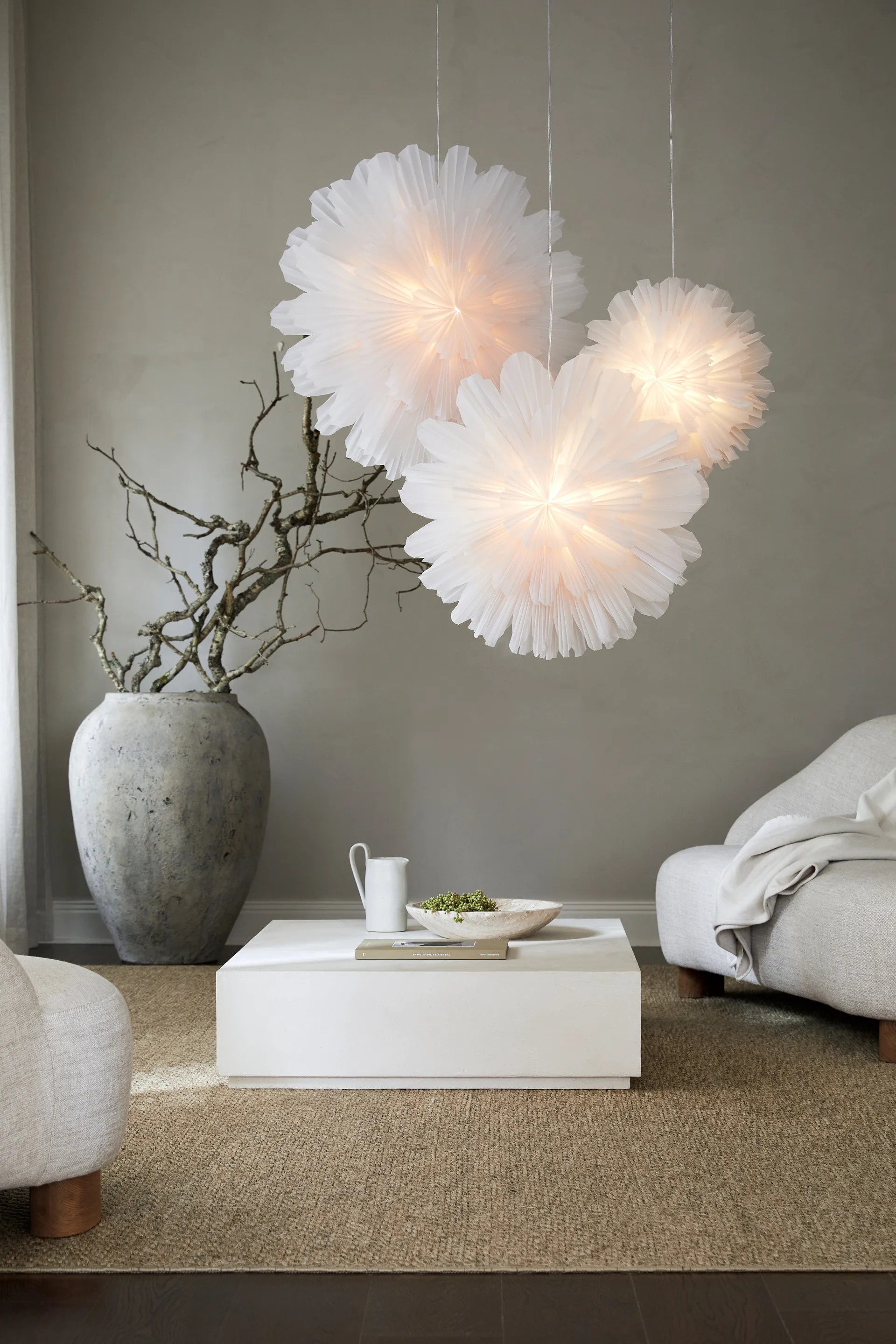 Snöblomma advent star, Ø80 cm Watt & Veke