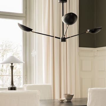 Spoon ceiling pendant lamp - matte black brass - Watt & Veke