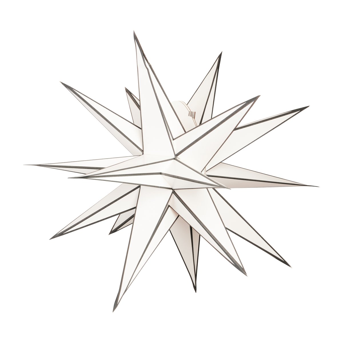 Watt & Veke Sputnik advent star o60 cm White-black | Scandinavian Design | White