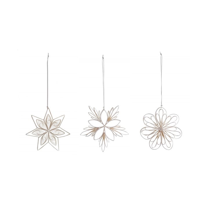 Star mix Christmas decoration 3-pack - White - Watt & Veke