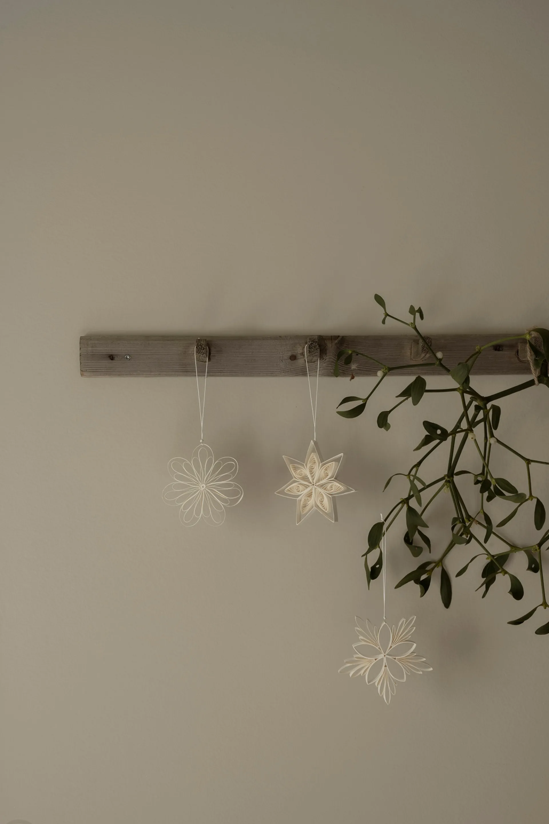 Star mix Christmas decoration 3-pack, White Watt & Veke