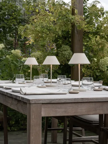 Teya portable table lamp - Off-white, Ø15×26 cm - Watt & Veke