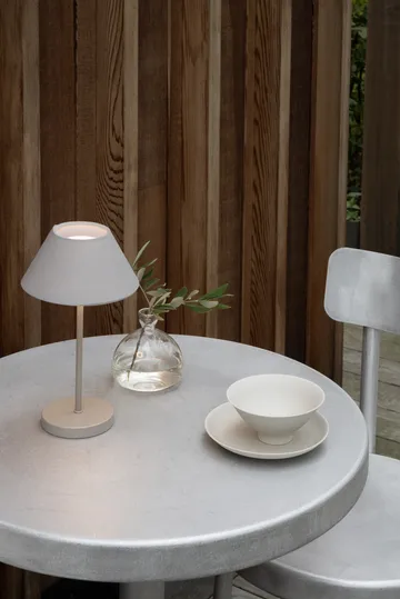 Teya portable table lamp - Warm grey, Ø15x26 cm - Watt & Veke