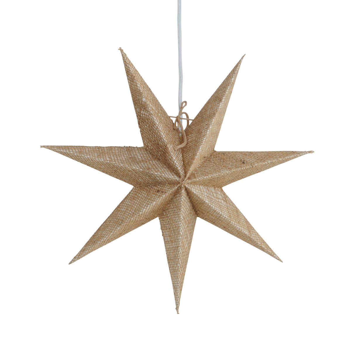 Watt & Veke Vera advent star o44 cm Jute | Scandinavian Design | Beige