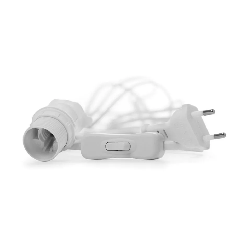 Watt & Veke cable with switch white 5 m | Scandinavian Design | Lamp hooks & suspensions | White