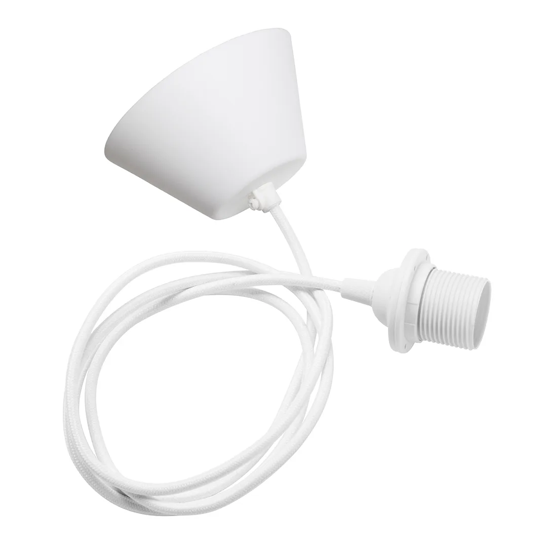 Watt & Veke ceiling suspension textile, white Watt & Veke