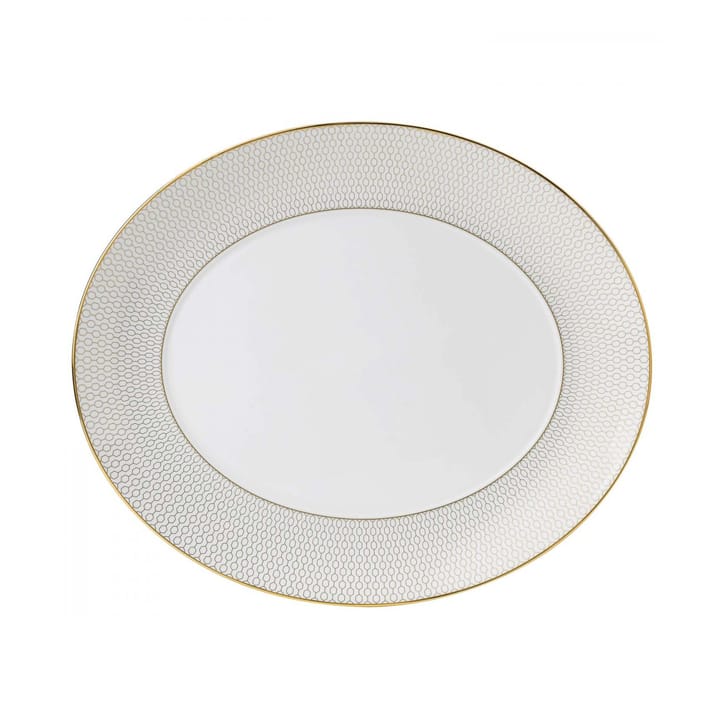 Arris oval serving plate - white - Wedgwood