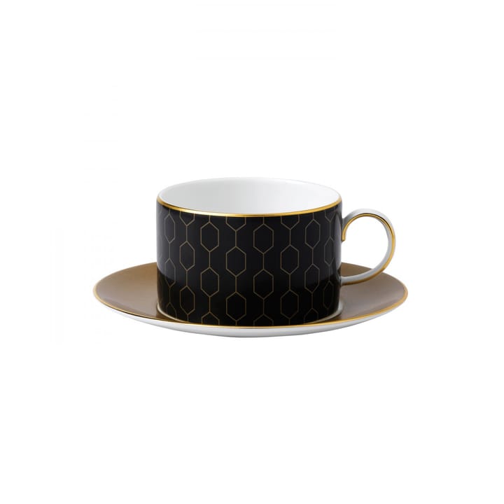 Arris teacup with saucer - honeycomb - Wedgwood