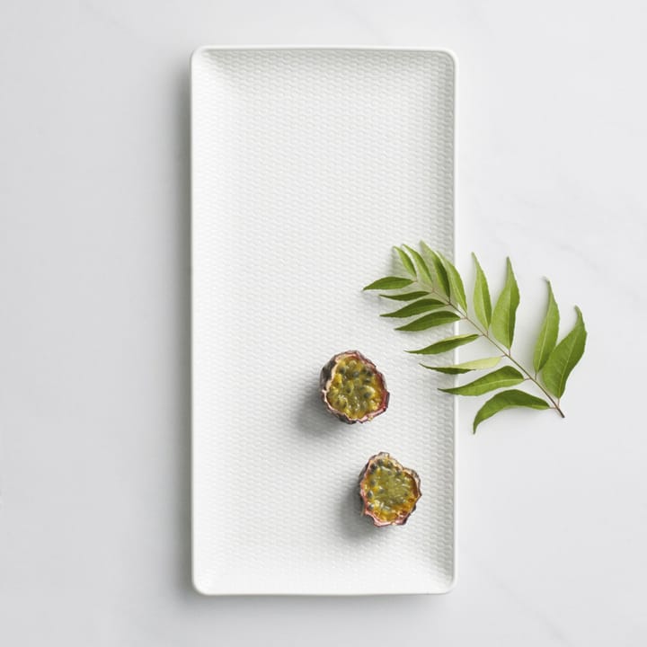 Gio rectangular serving plate, white Wedgwood