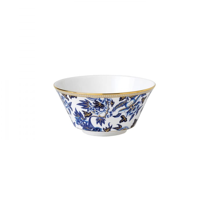 Hibiscus bowl - white-blue - Wedgwood