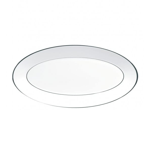 Platinum oval serving plate - 39 cm - Wedgwood