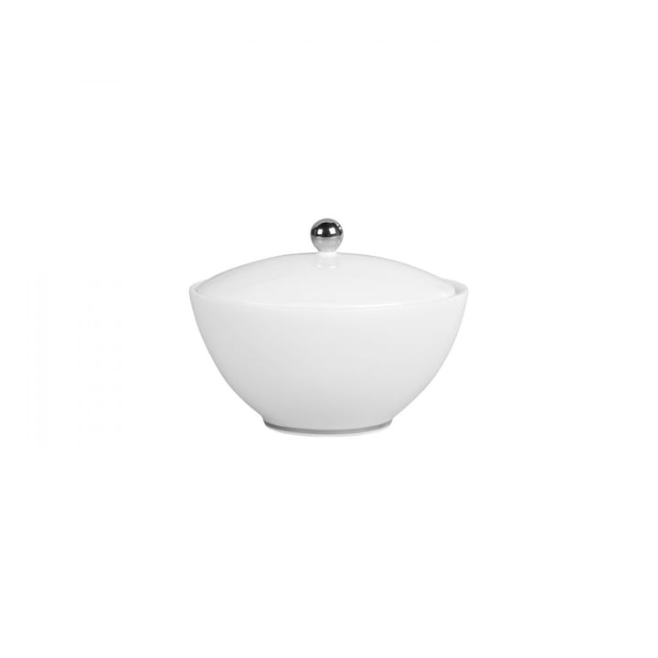 Platinum sugar bowl with lid - white - Wedgwood