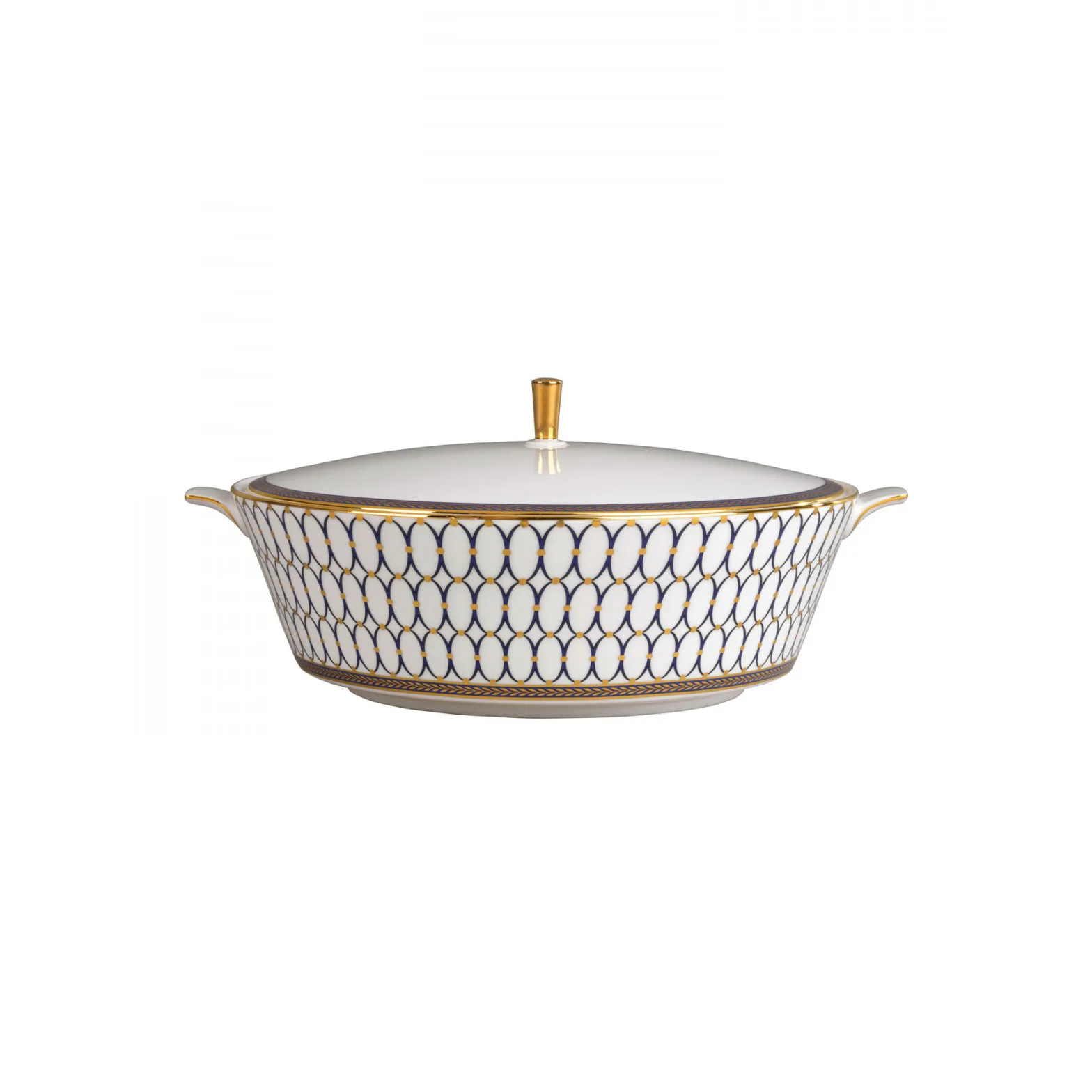 Renaissance Gold covered serving bowl from Wedgwood