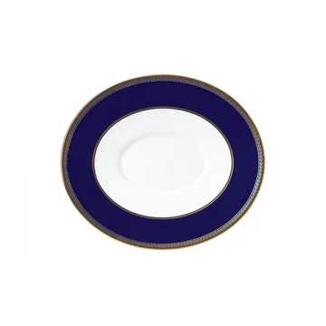 Renaissance Gold saucer to sauce boat - blue - Wedgwood