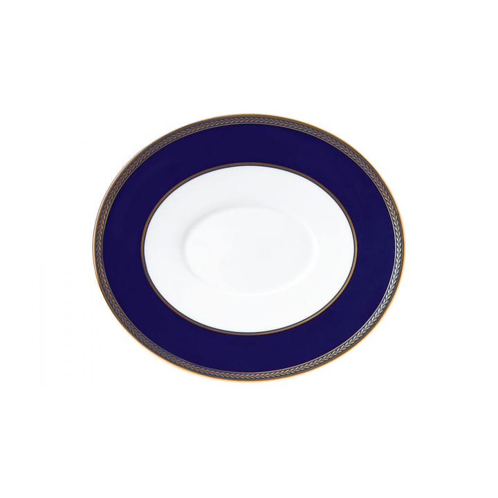 Renaissance Gold saucer to sauce boat - blue - Wedgwood