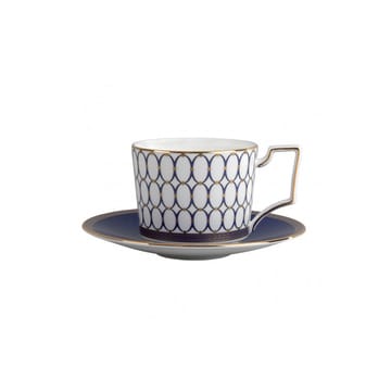 Renaissance Gold tea saucer - blue - Wedgwood