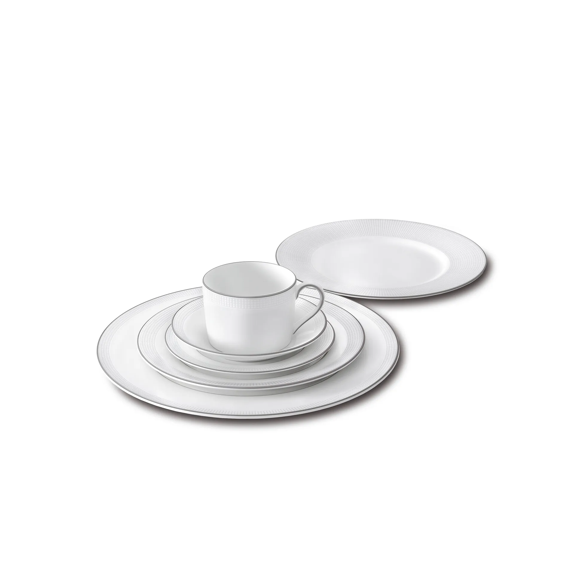 Vera Wang Blanc Sur Blanc espresso saucer, Ø12.5 cm Wedgwood