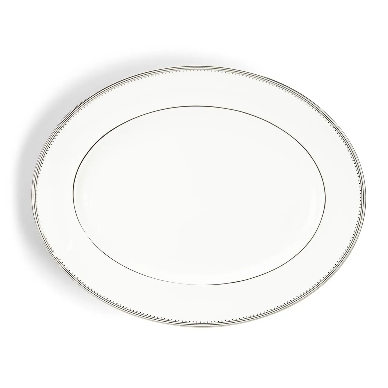 Vera Wang Grosgrain oval platter, White Wedgwood