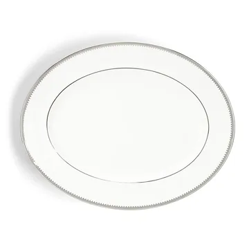 Vera Wang Grosgrain oval platter - White - Wedgwood