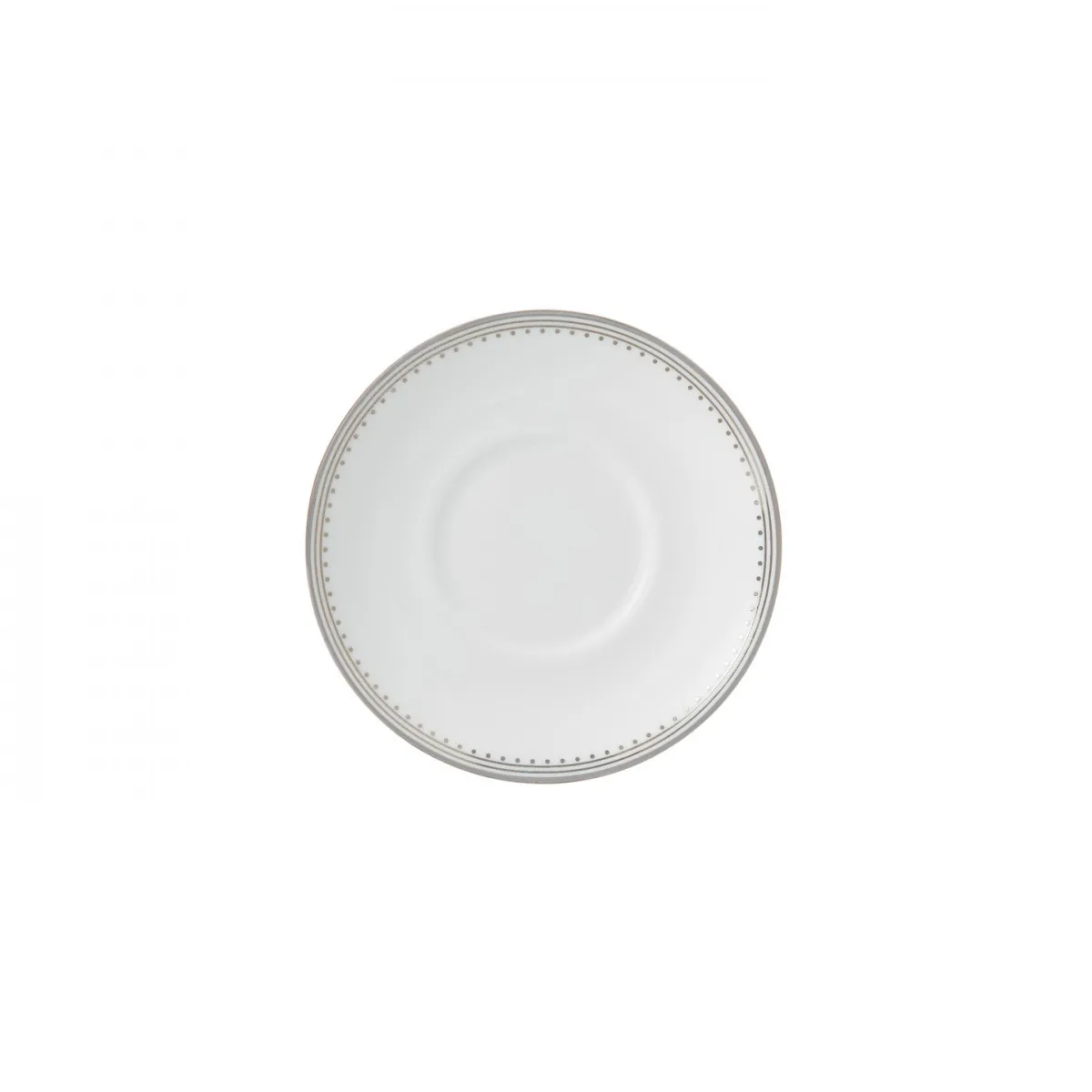 Vera Wang Grosgrain saucer to espresso cup, white Wedgwood