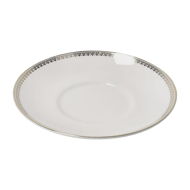 Vera Wang Lace Gold saucer to coffee cup, white Wedgwood