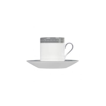 Vera Wang Lace Platinum saucer to espresso cup - white - Wedgwood