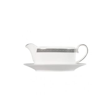 Vera Wang Lace Platinum saucer to sauce boat - white - Wedgwood