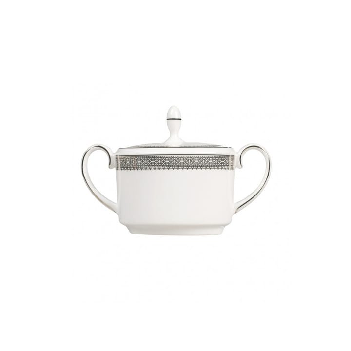 Vera Wang Lace Platinum sugar bowl - white - Wedgwood