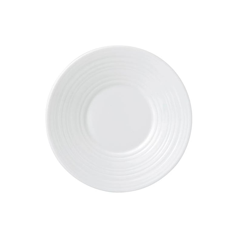 Wedgwood White Strata espresso saucer o12 cm | Scandinavian Design | Tea & coffee saucers | White